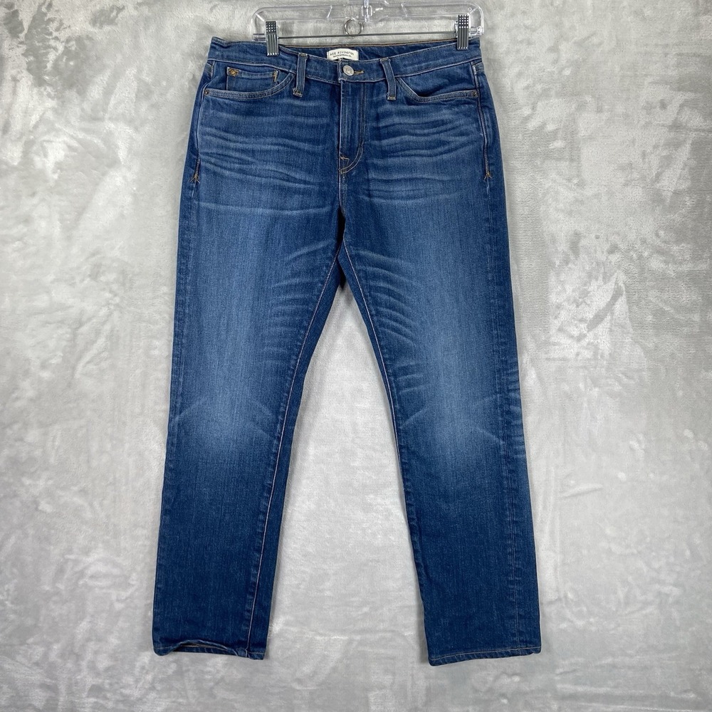 Ace Rivington Jeans men's 31x28 Athletic Taper Fit Blue Candiani Denim Stretch